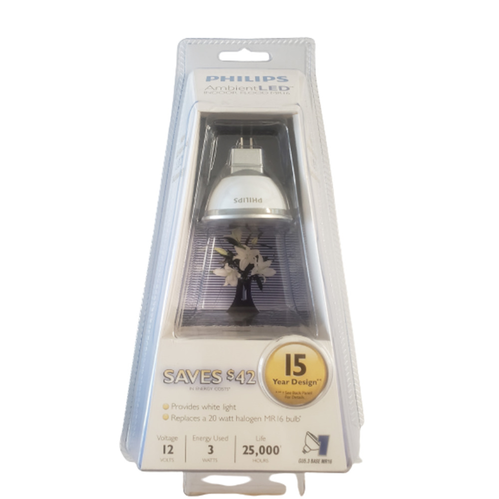 Philips Ambient LED 4-Watt GU5.3 Base MR16 Indoor Flood, Soft White